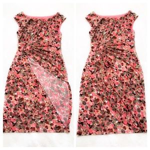 Connected Apparel Bubble Dot Print Sheath Dress